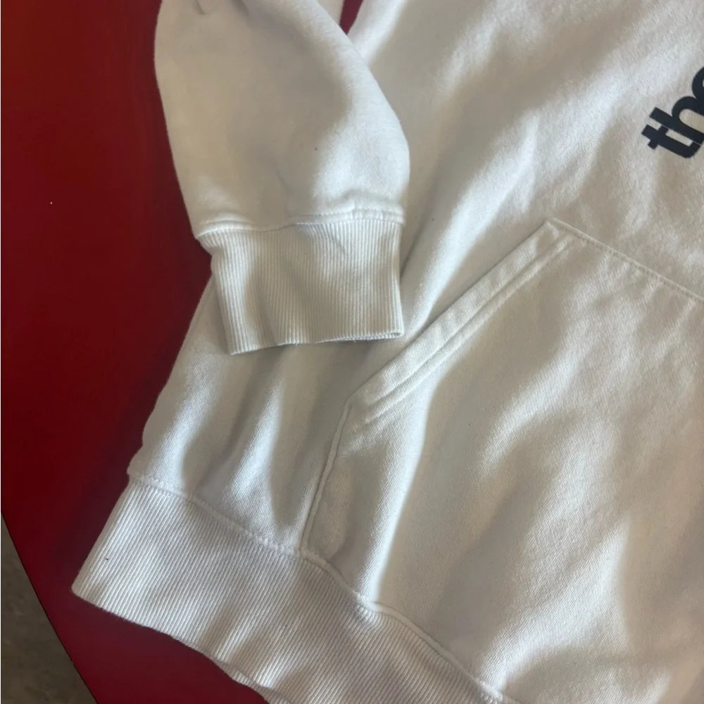 The North Face men’s medium  White Hoodie
